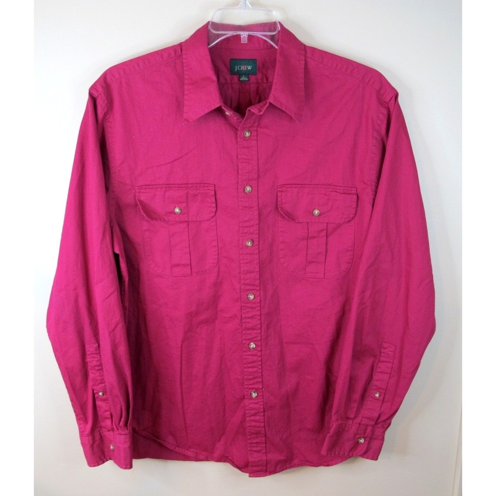 Vintage‎ J. Crew Oarsman Long Sleeve Button Up Shirt Men's Large